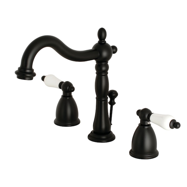 8" Widespread Bathroom Faucet, Matte Black